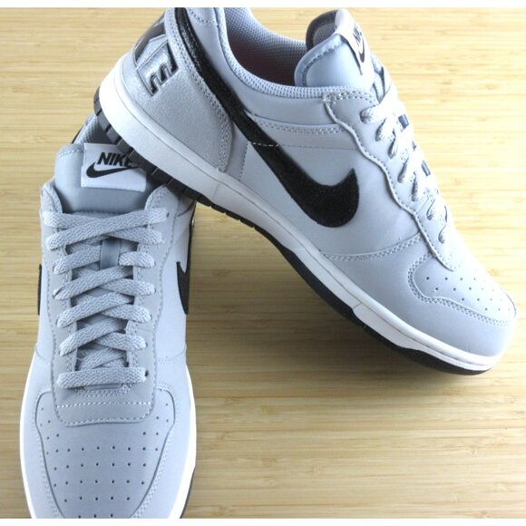 Big Nike Men's Low Lux Lifestyle Shoes Wolf Grey Black White Crimson Sizes NIB - Picture 5 of 7